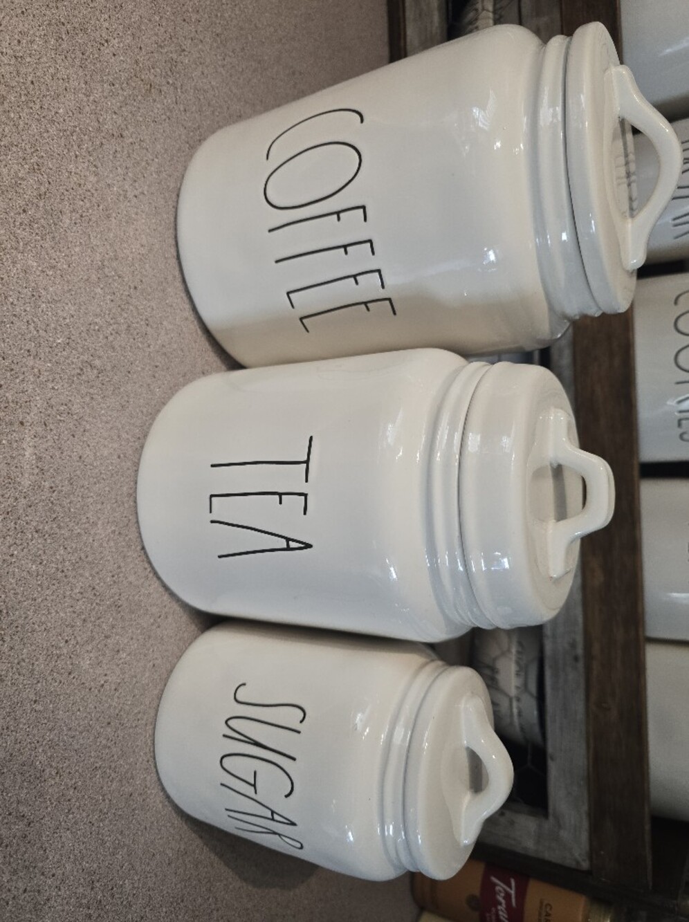 Rae Dunn Canister Set - Coffee, Tea & Sugar